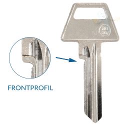 RU-5DF Nøkkelemne Frontprofil, YALE, FIX